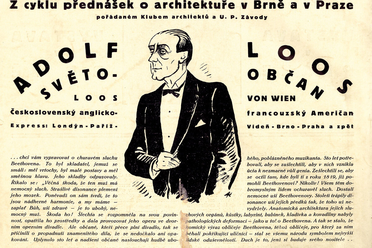 (Nejen) Adolf Loos a Jan Vaněk. Průkopníci a tvůrci bytové kultury